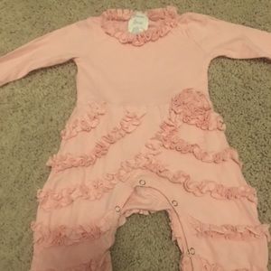 Lemon Loves Lime ruffle one piece romper